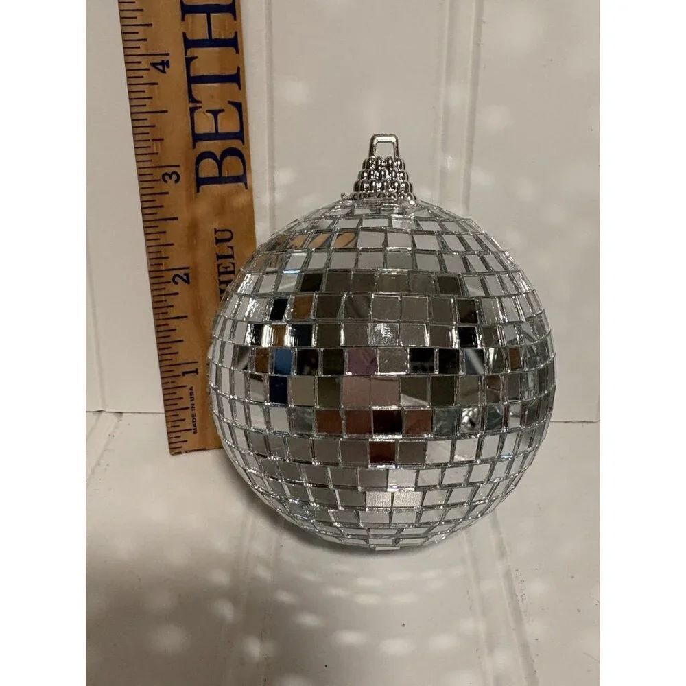 15Pcs Glass Mirror Disco Balls Christmas Tree Ornament Decoration Mix Sizes - Picture 5 of 8